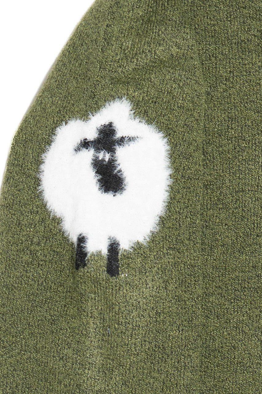 Animal Sleeve Sweater