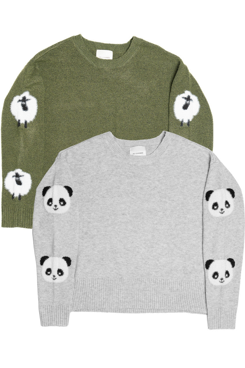 Animal Sleeve Sweater