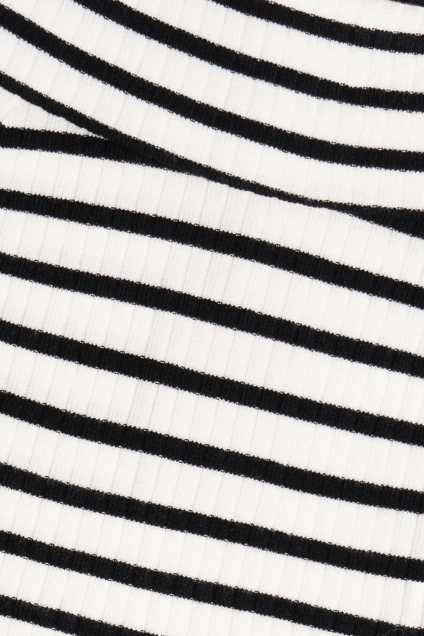 Off The Shoulder Striped Sweater