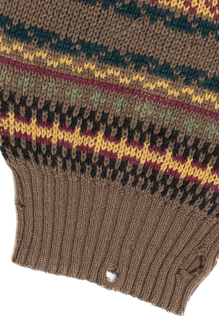 Vintage Striped Knit 80s Sweater 4518