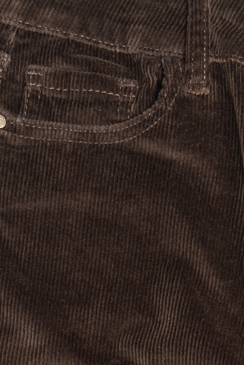 Pocket Applique Corduroy Flares