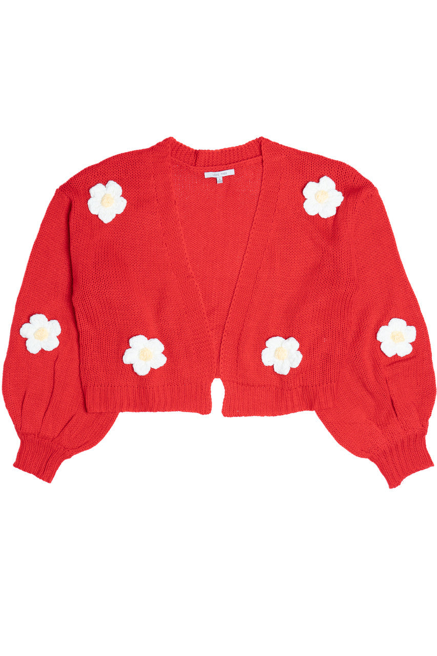 3D Daisy Cardigan