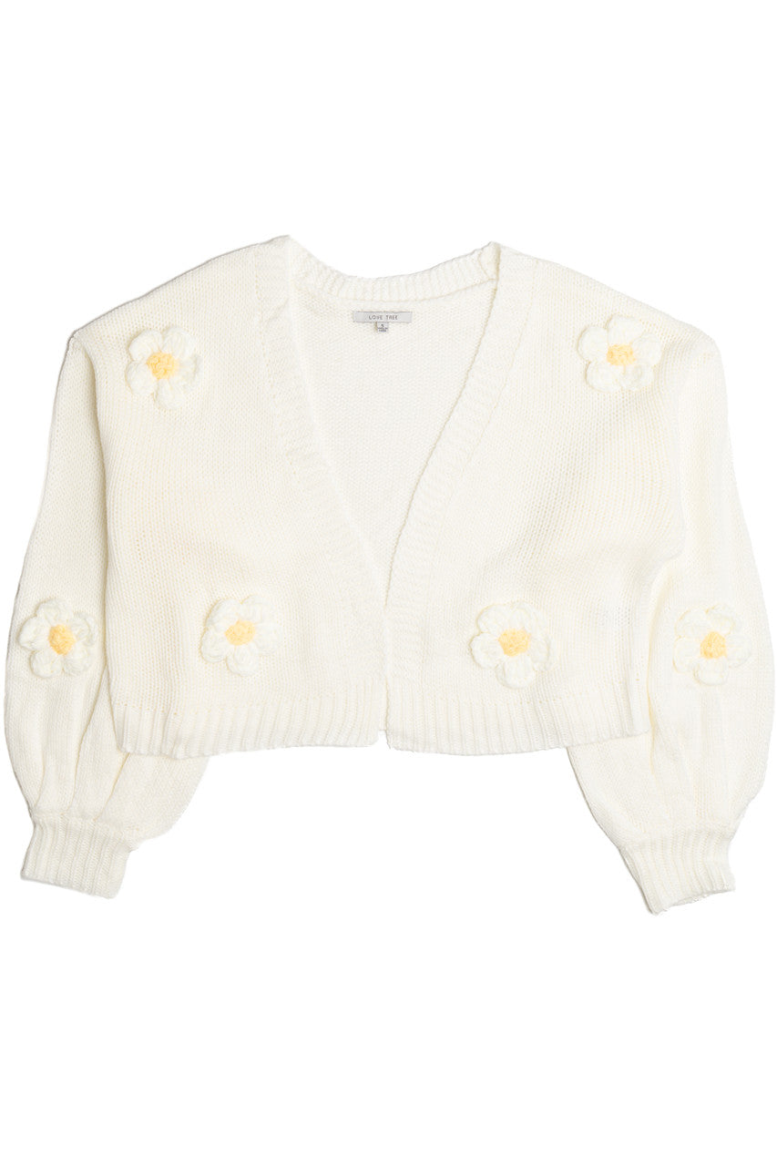 3D Daisy Cardigan