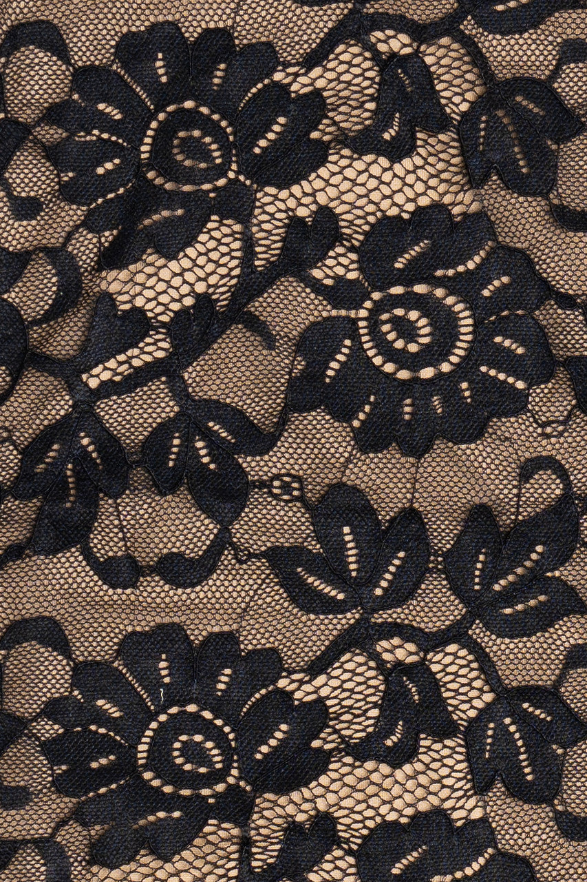 Rose Stretch Lace Maxi Dress