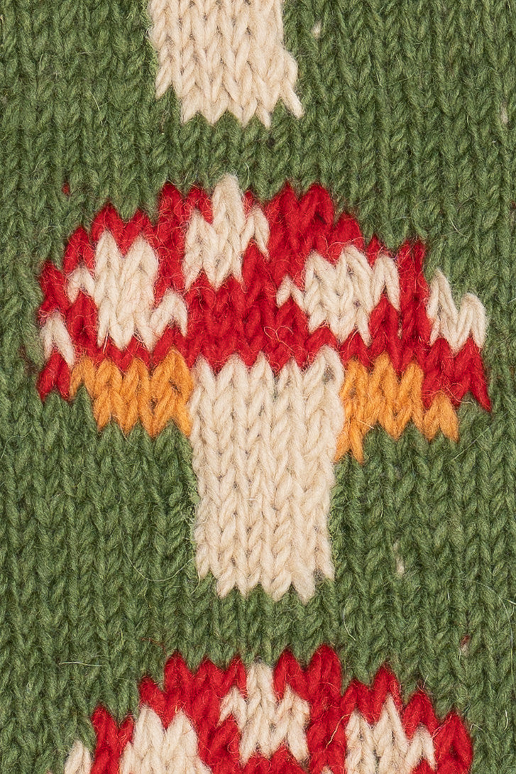 Nature Motif Knit Stocking