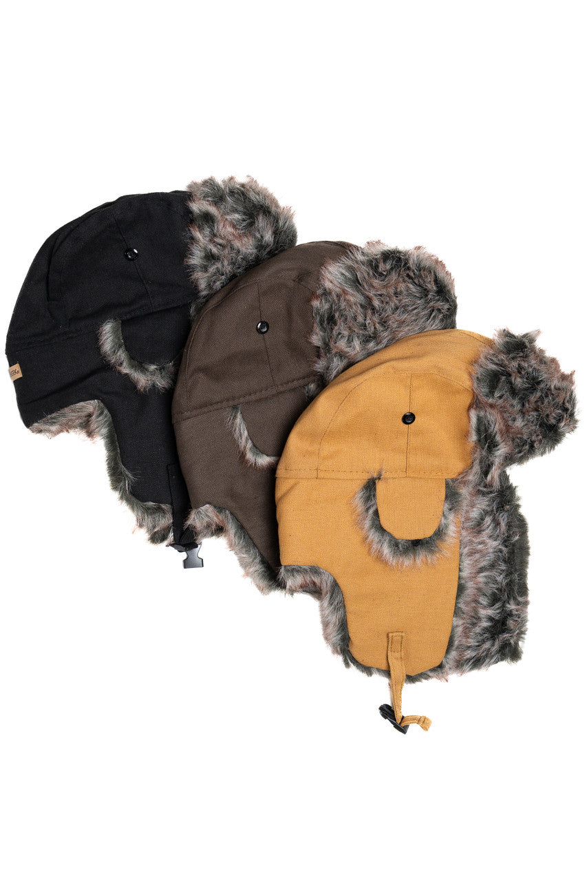 Fur Lined Trapper Hat