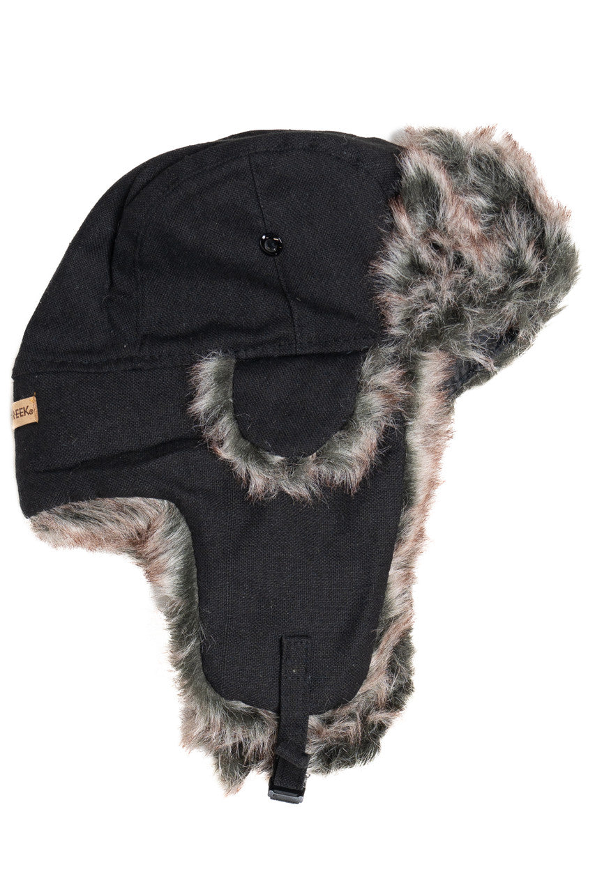 Fur Lined Trapper Hat
