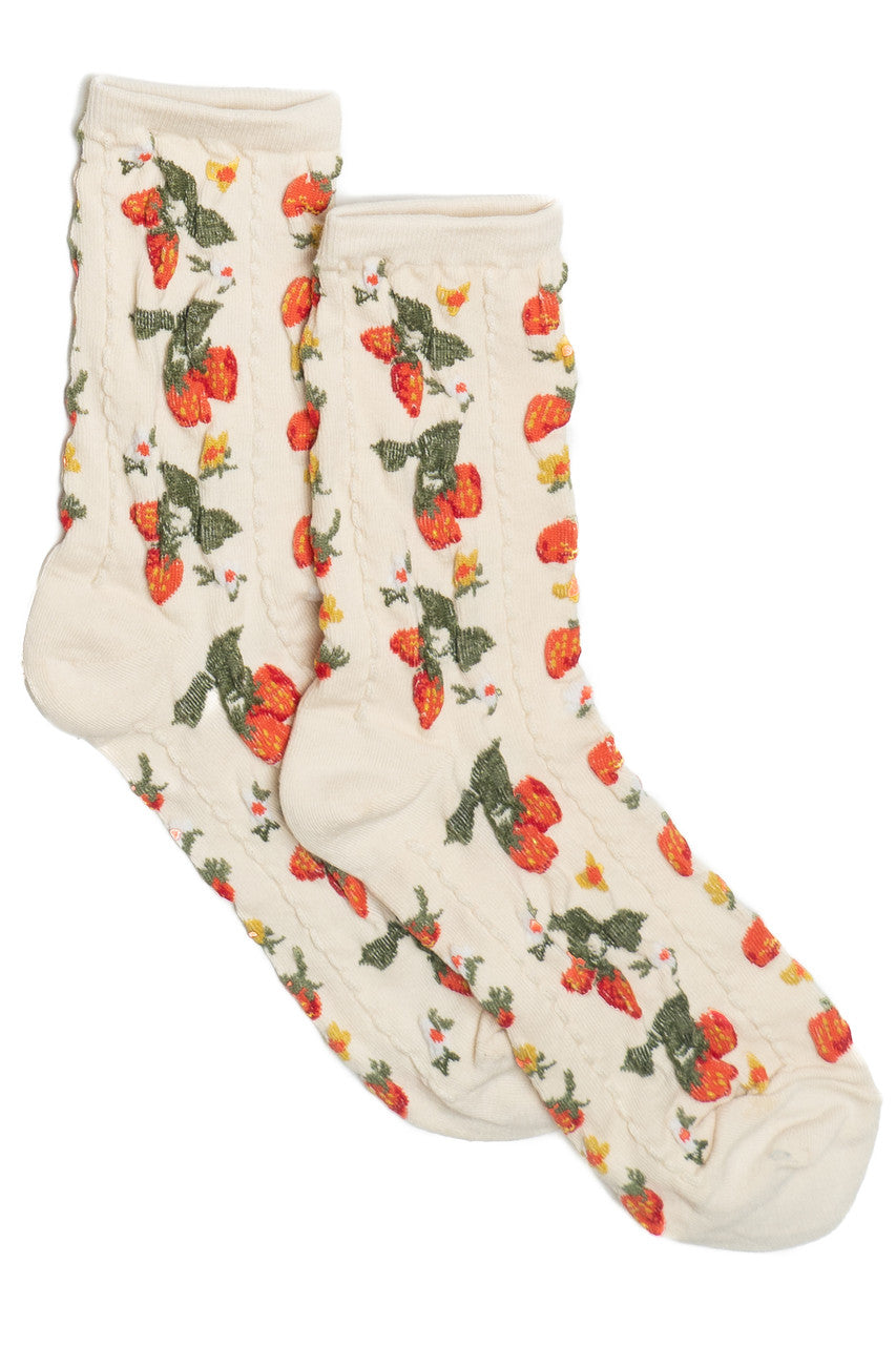 Strawberry Vine Socks