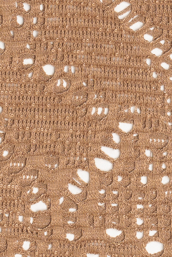 Bell Sleeve Crochet Net Top