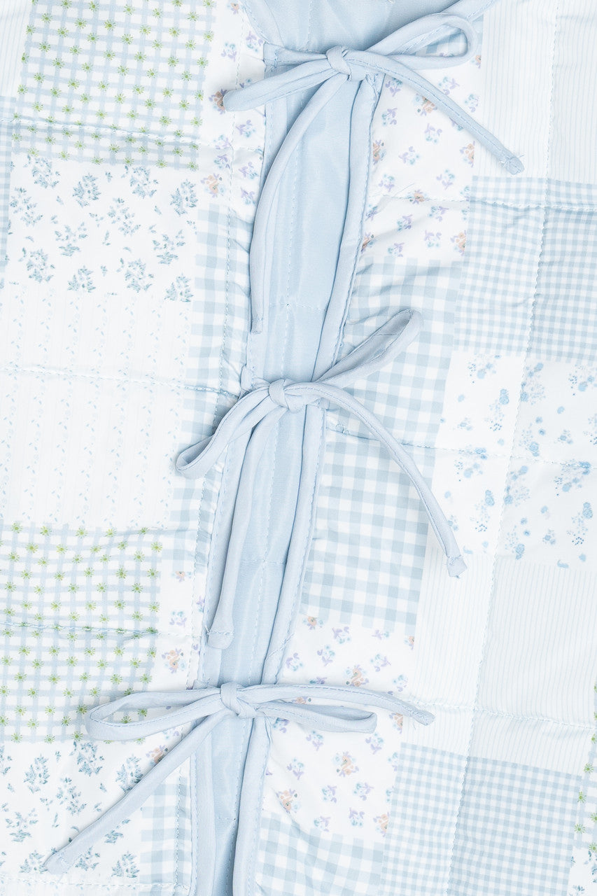 Tie Front Puff Jacket