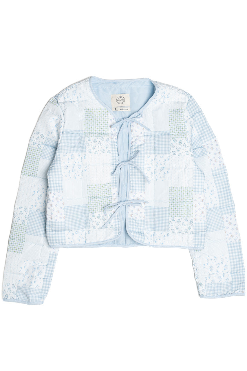 Tie Front Puff Jacket