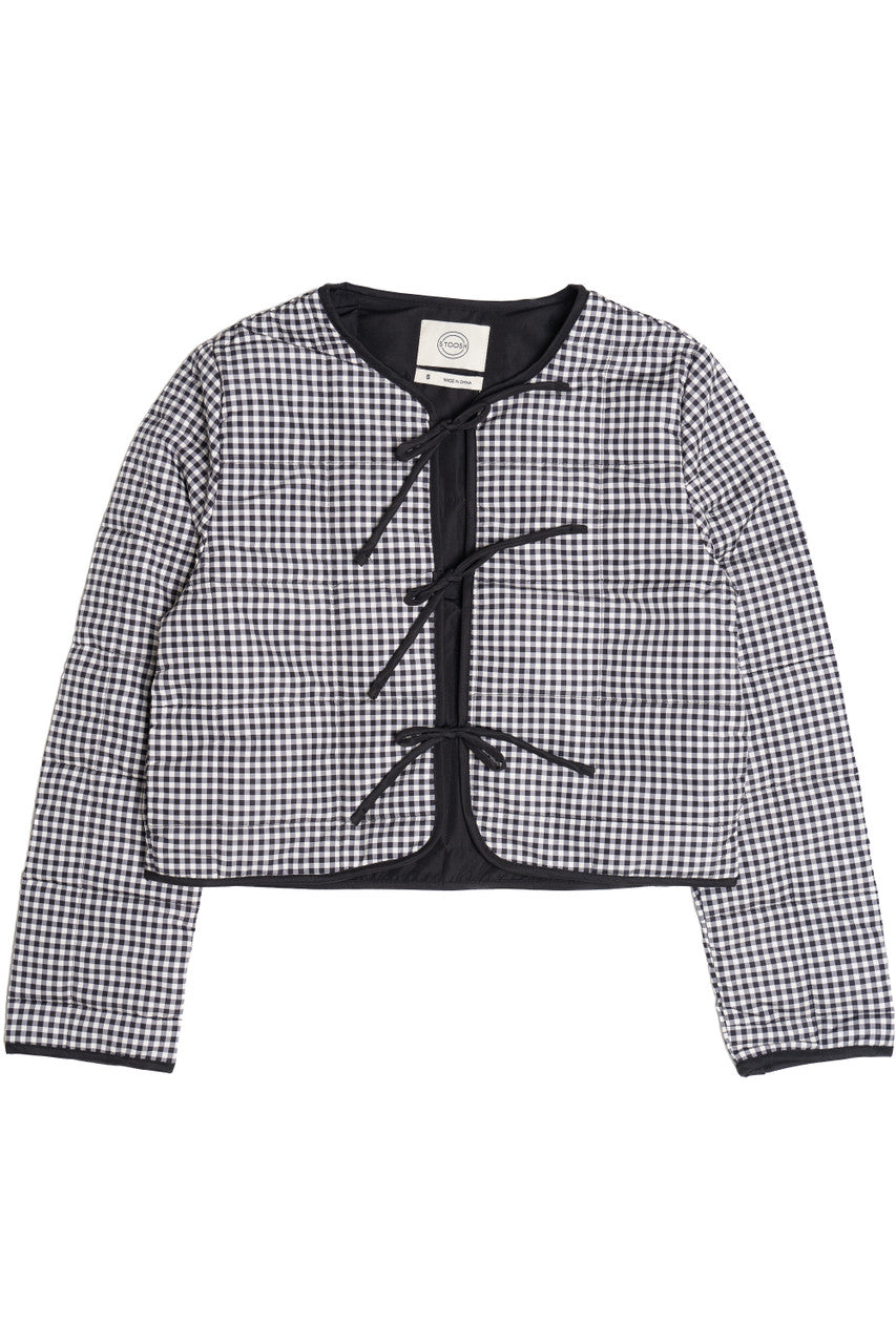 Tie Front Puff Jacket