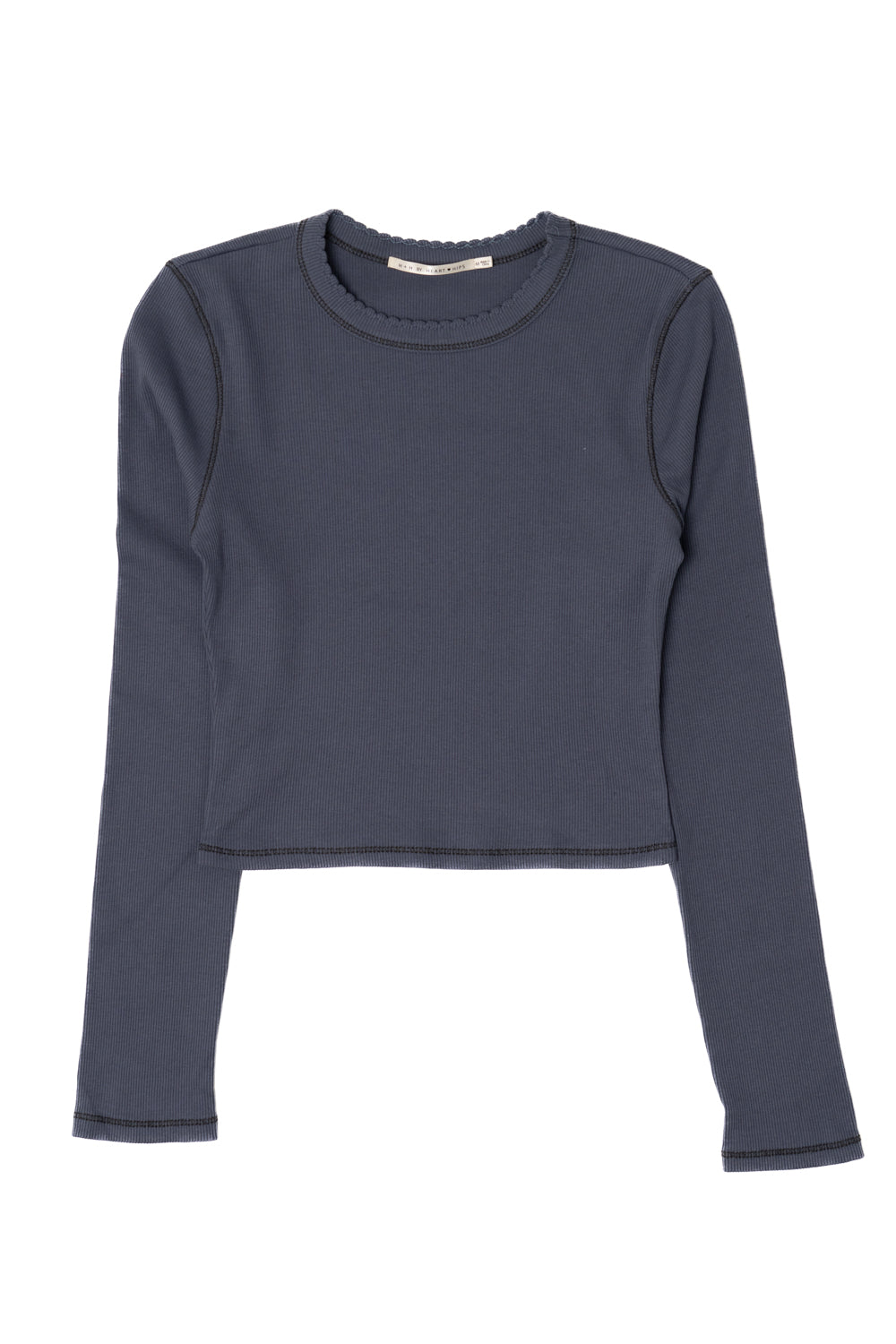 Contrast Stitch Long Sleeve Tee