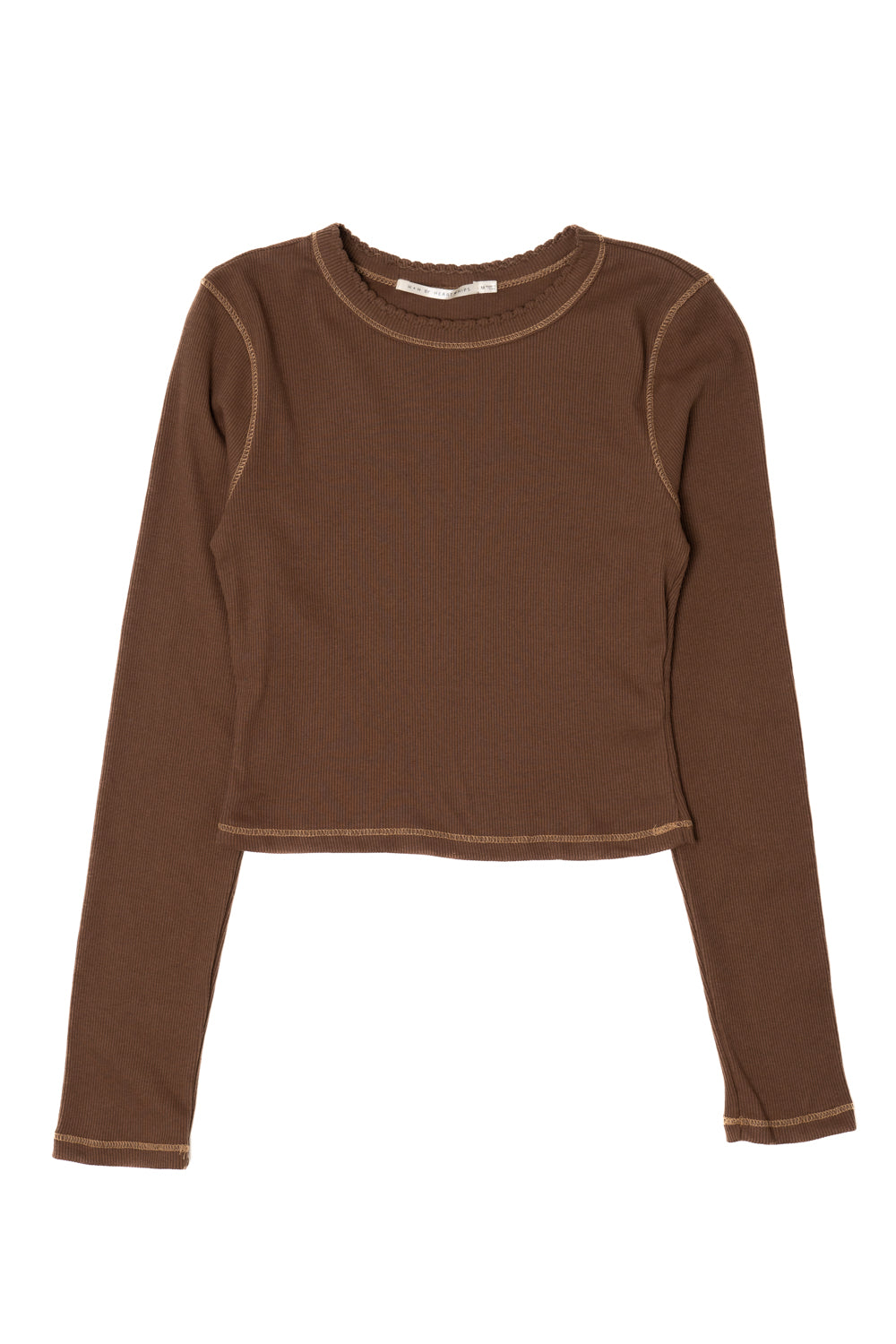 Contrast Stitch Long Sleeve Tee