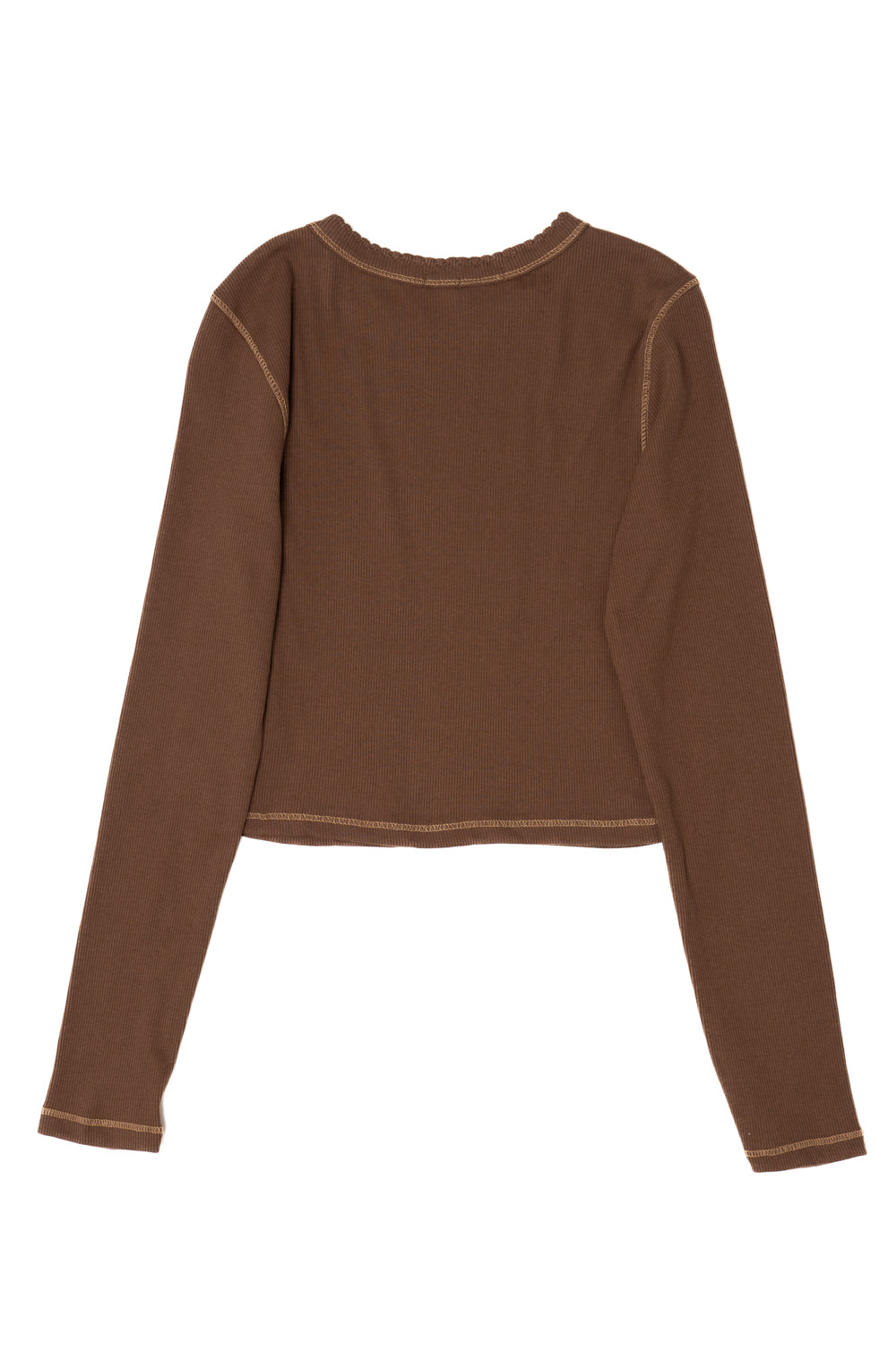 Contrast Stitch Long Sleeve Tee