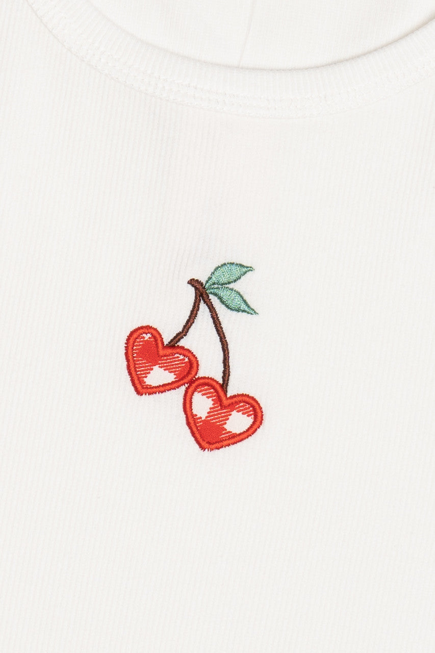 Gingham Cherry Hearts Tank