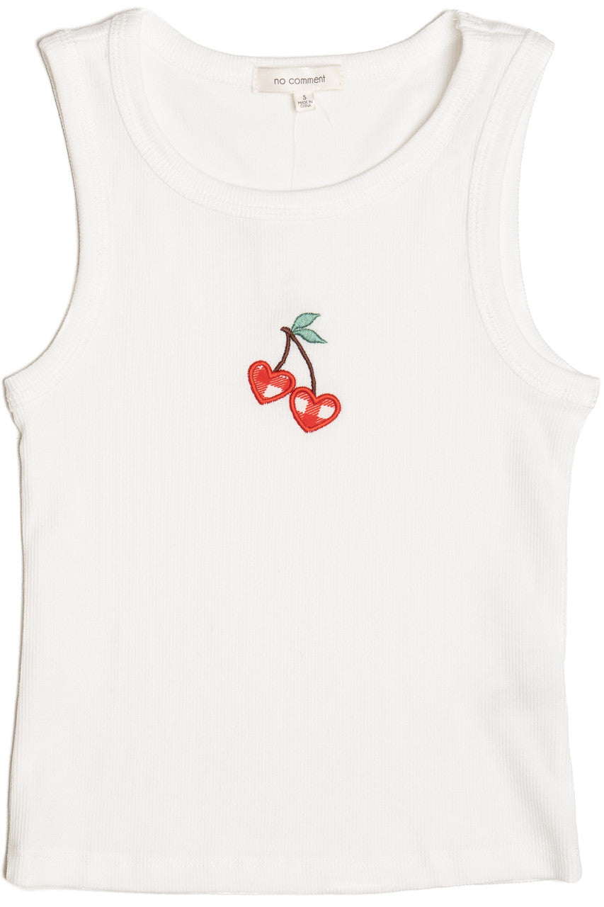 Gingham Cherry Hearts Tank
