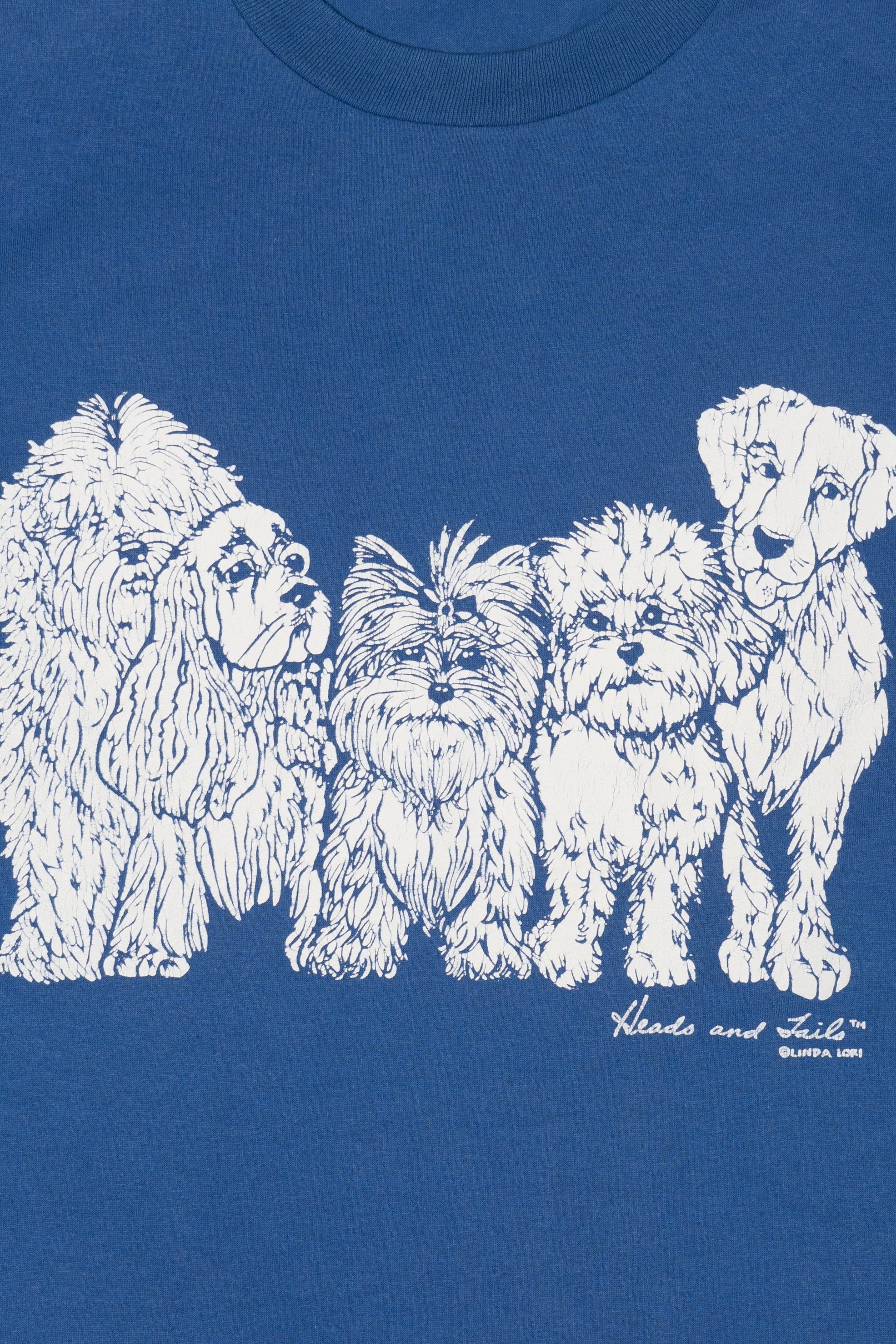 Vintage Dogs Front/Back Jerzees T-Shirt (1990s)