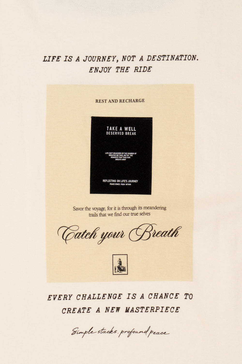 Stacked High, Grounded Deep Life T-Shirt