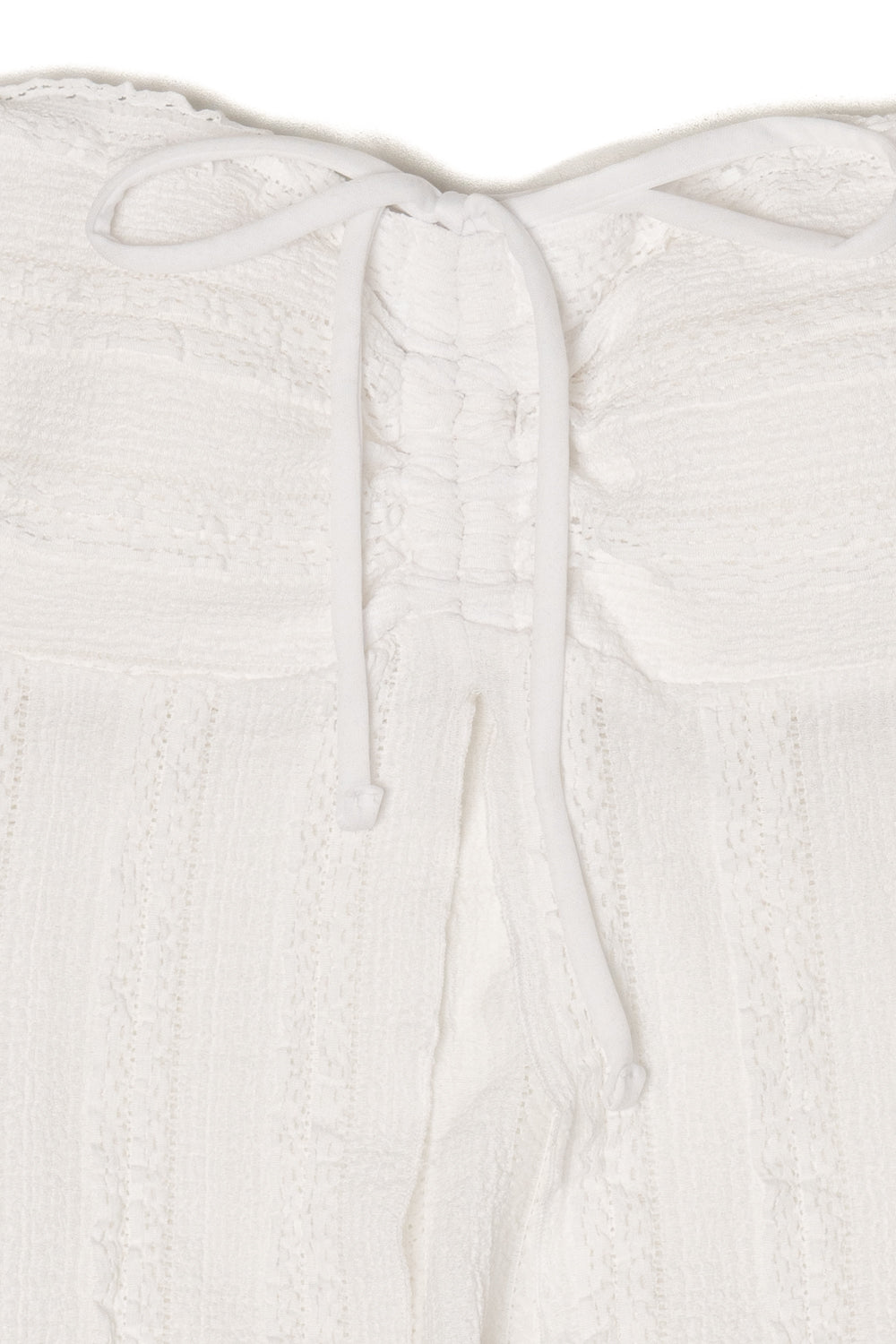 Ruffle Knit Flyaway Tube Top