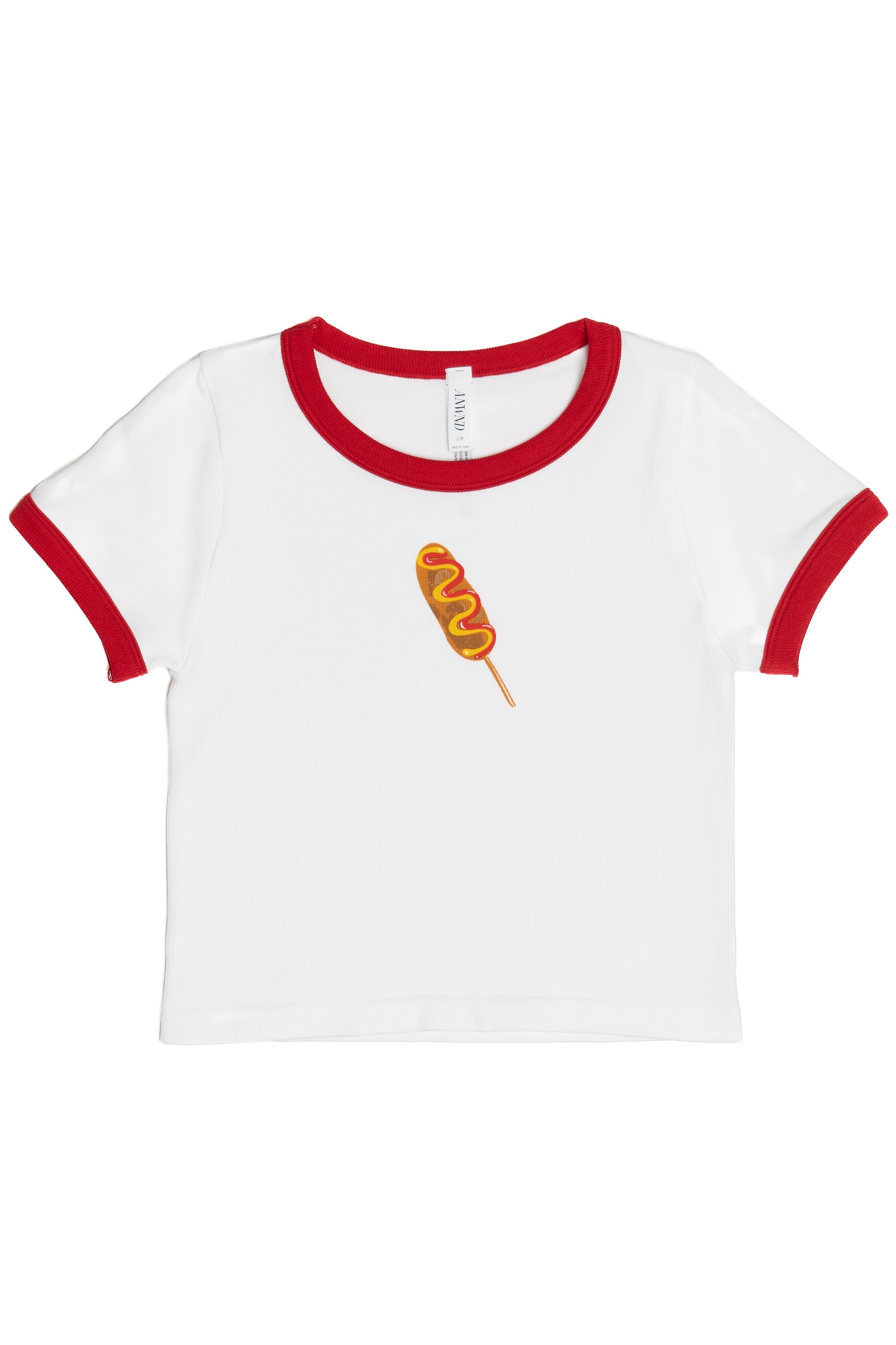 Corn Dog Ringer Tee