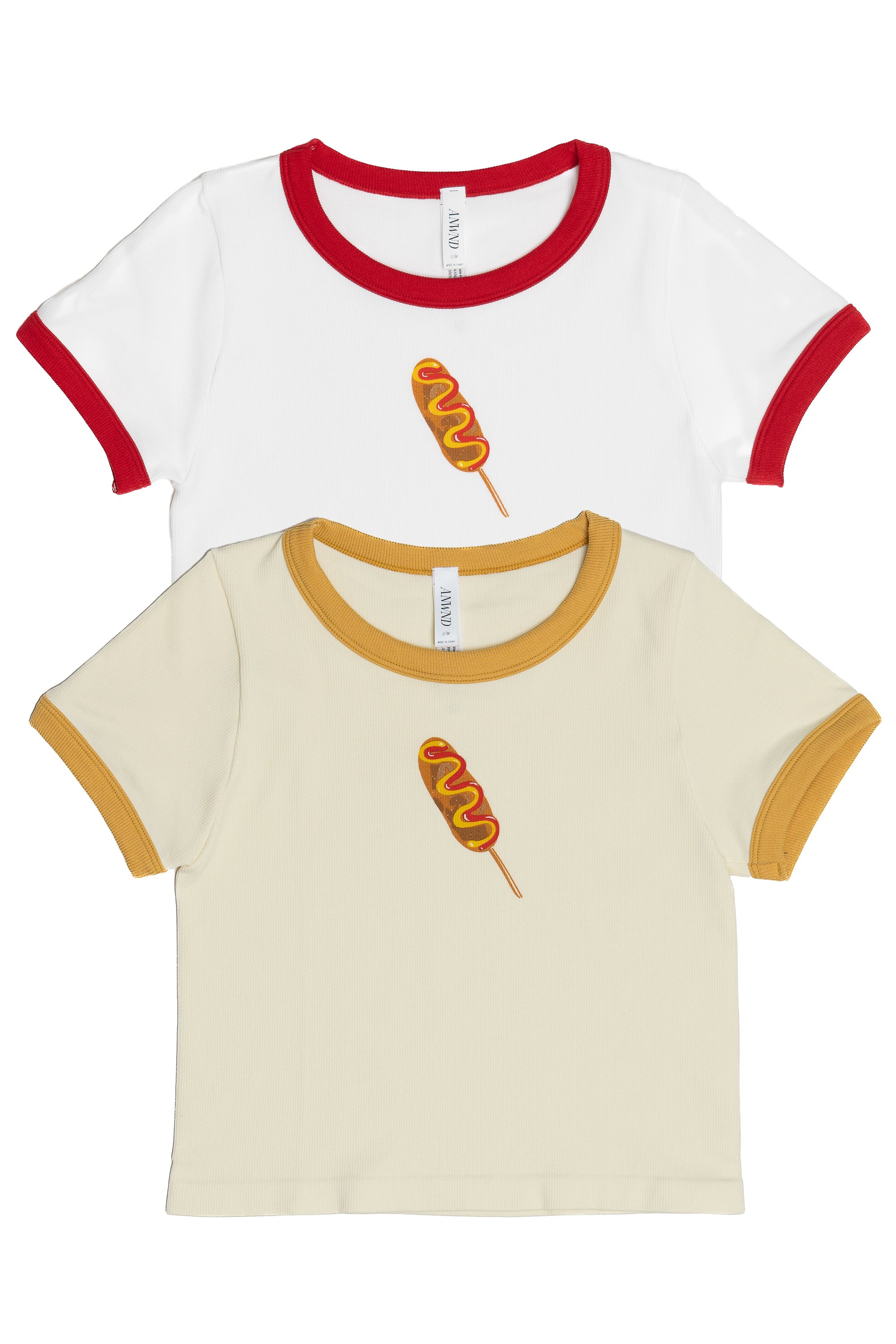 Corn Dog Ringer Tee