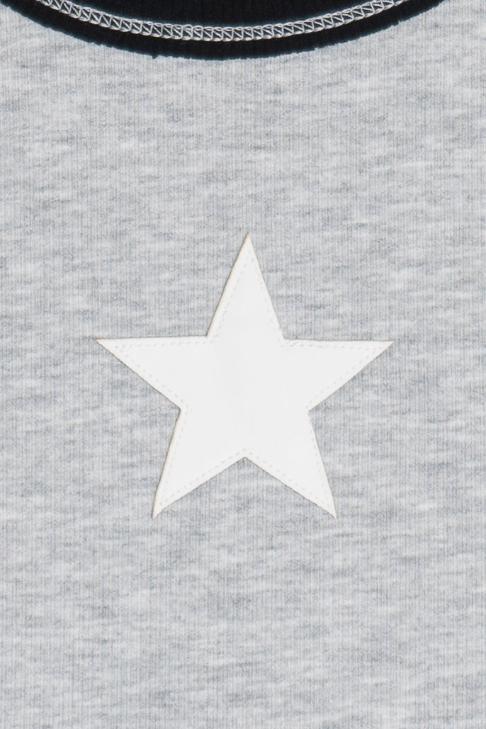 Star Applique Ringer Tank