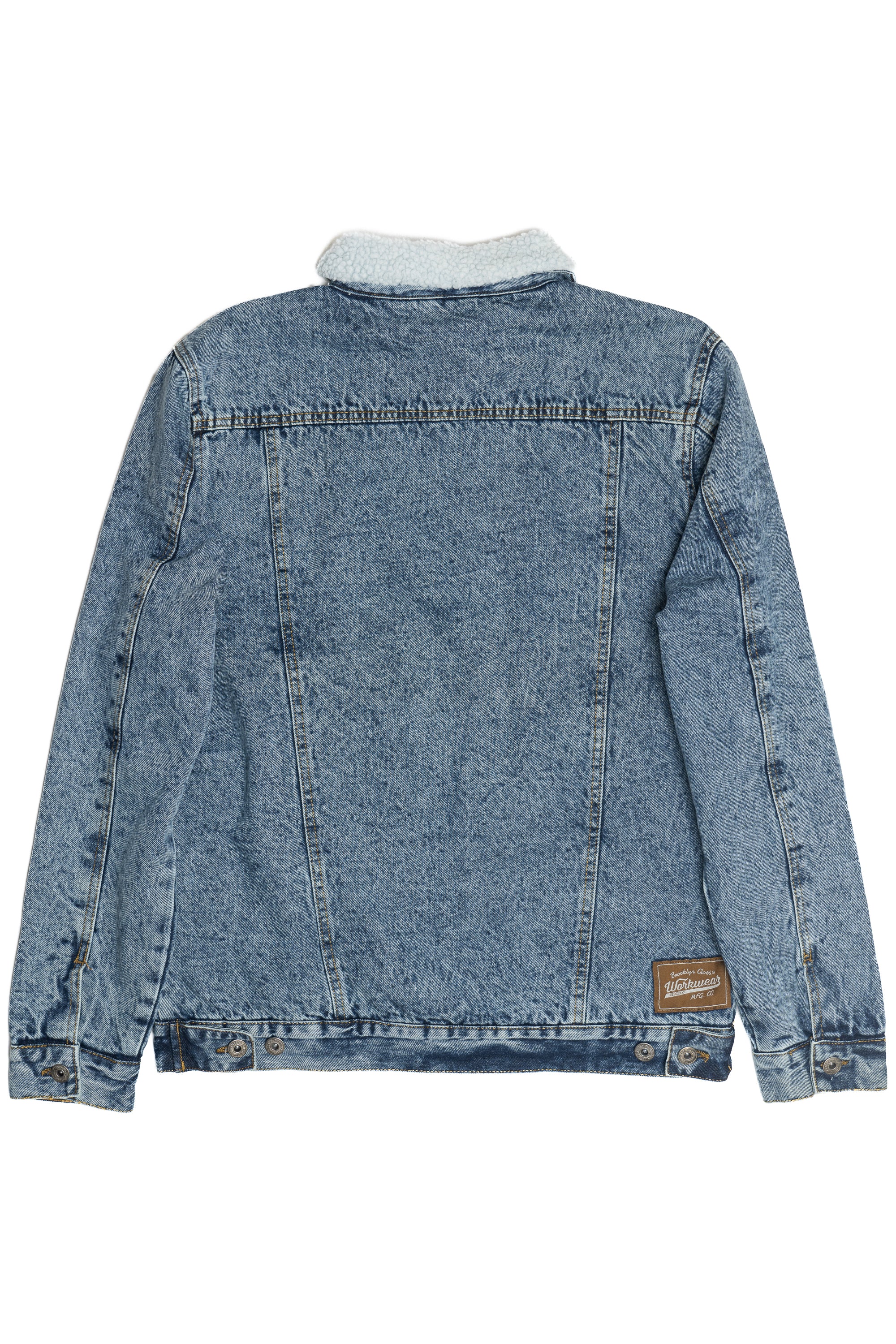 Faux Sherling Lined Trucker Jacket