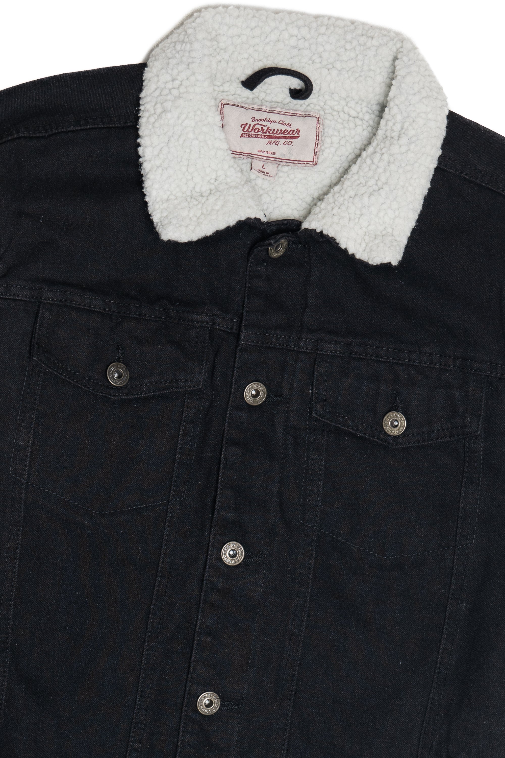 Faux Sherling Lined Trucker Jacket