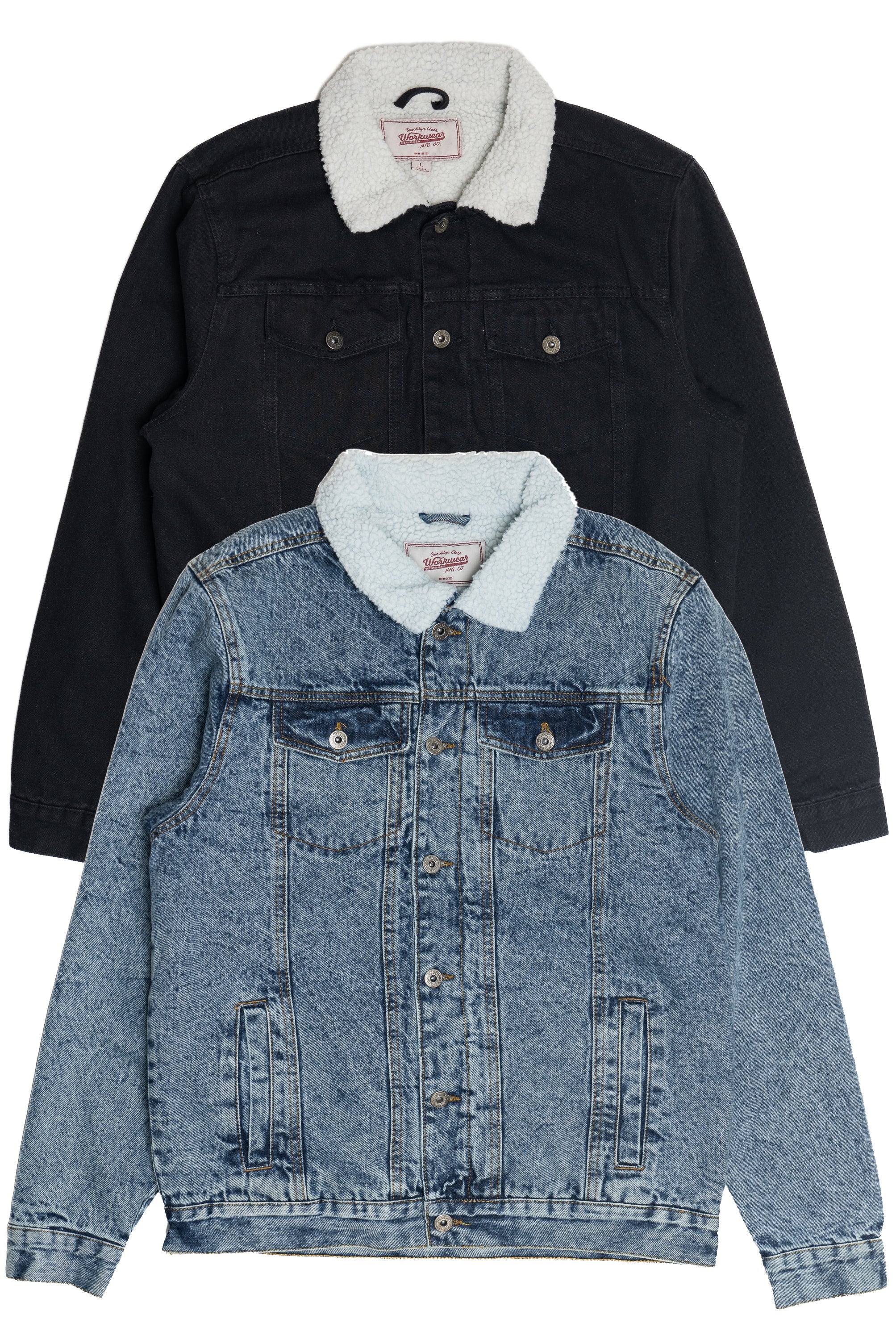 Faux Sherling Lined Trucker Jacket