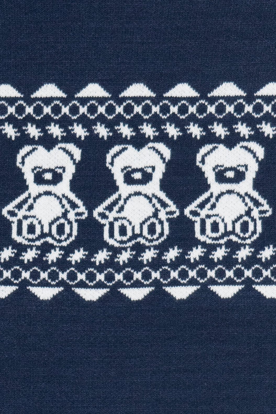 Teddy Bear Pattern Fair Isle Sweater
