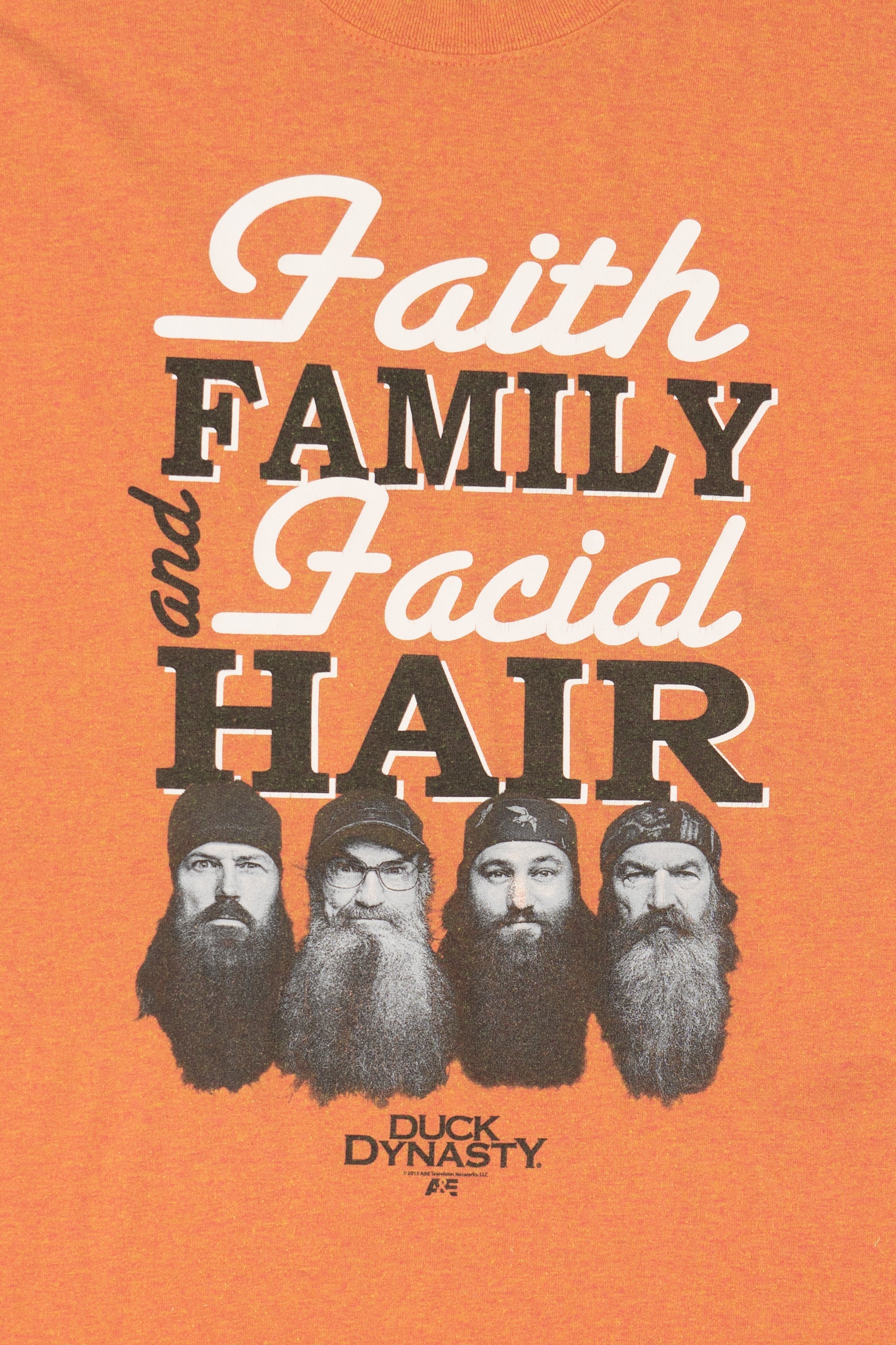 Orange Duck Dynasty "Faith Family And Facial Hair" T-Shirt (2010s)