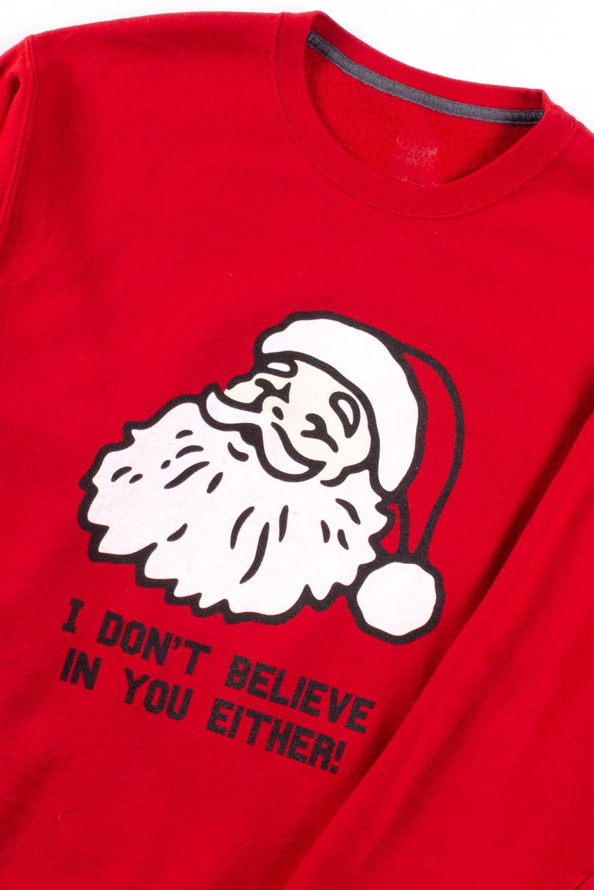 Ragstock Original Santa Claus Screen Print Sweatshirt