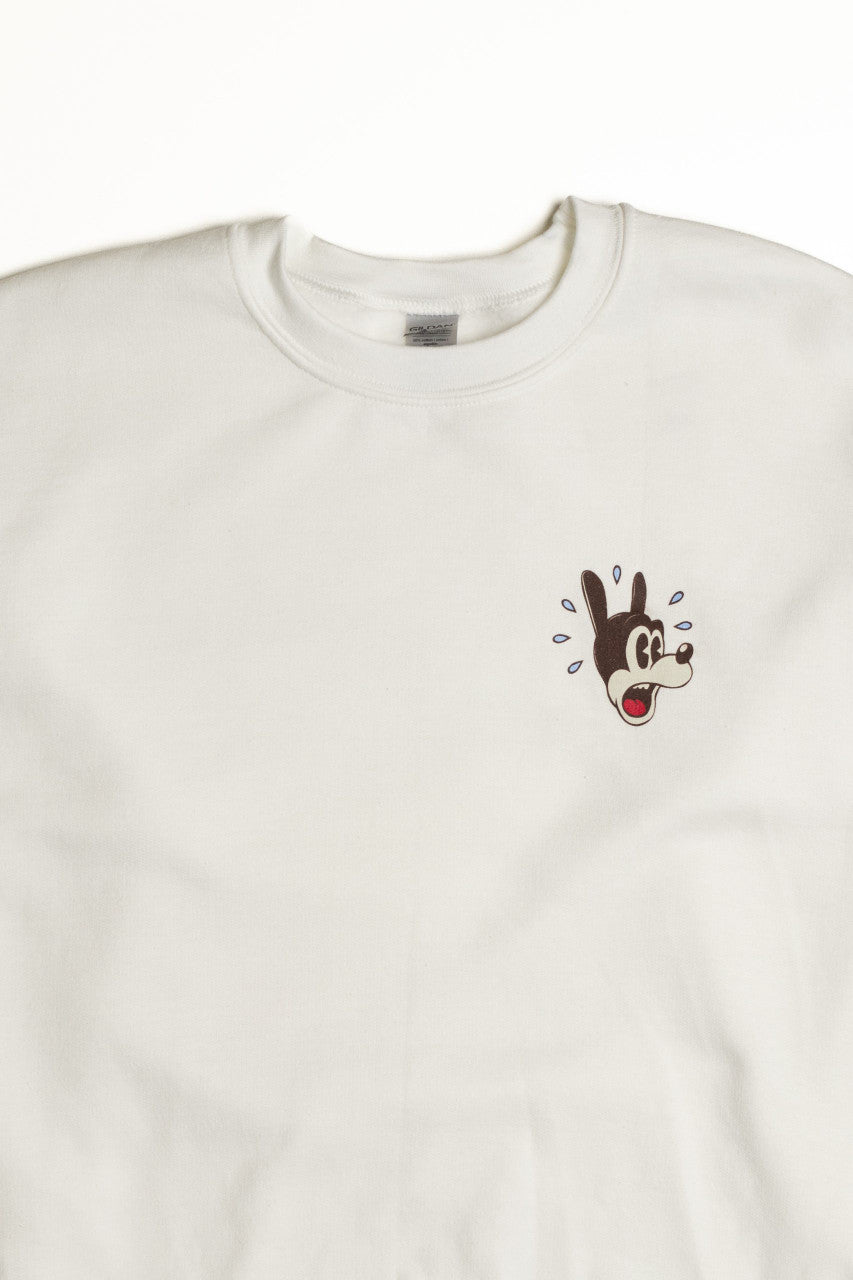 Surprised Cartoon Dog Sweatshirt
