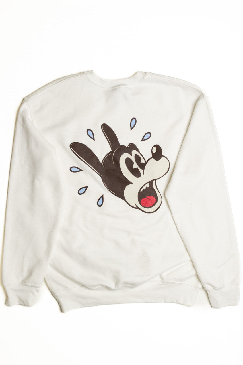 Surprised Cartoon Dog Sweatshirt