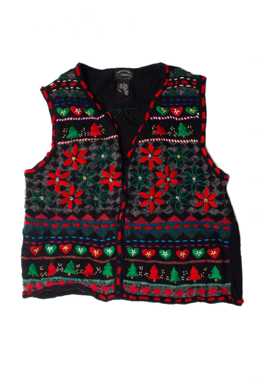 Black Ugly Christmas Vest 59474