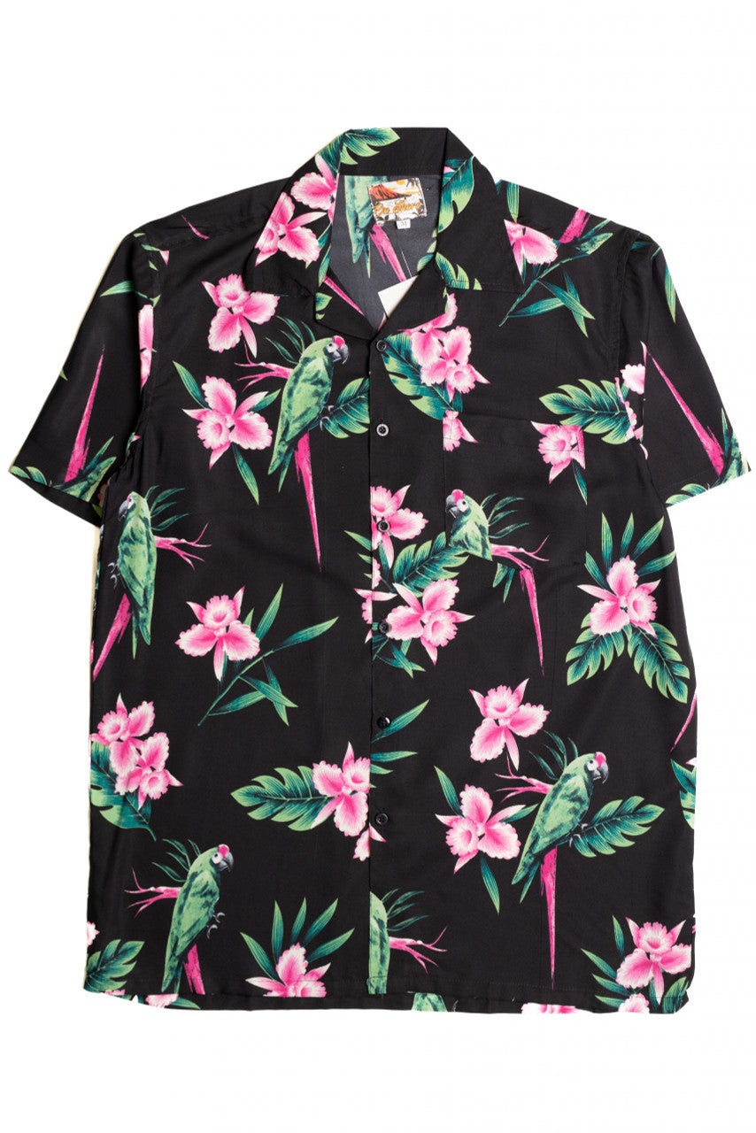 Red Tail Parrot Hawaiian Shirt
