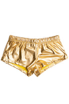 Gold Metallic Short Shorts