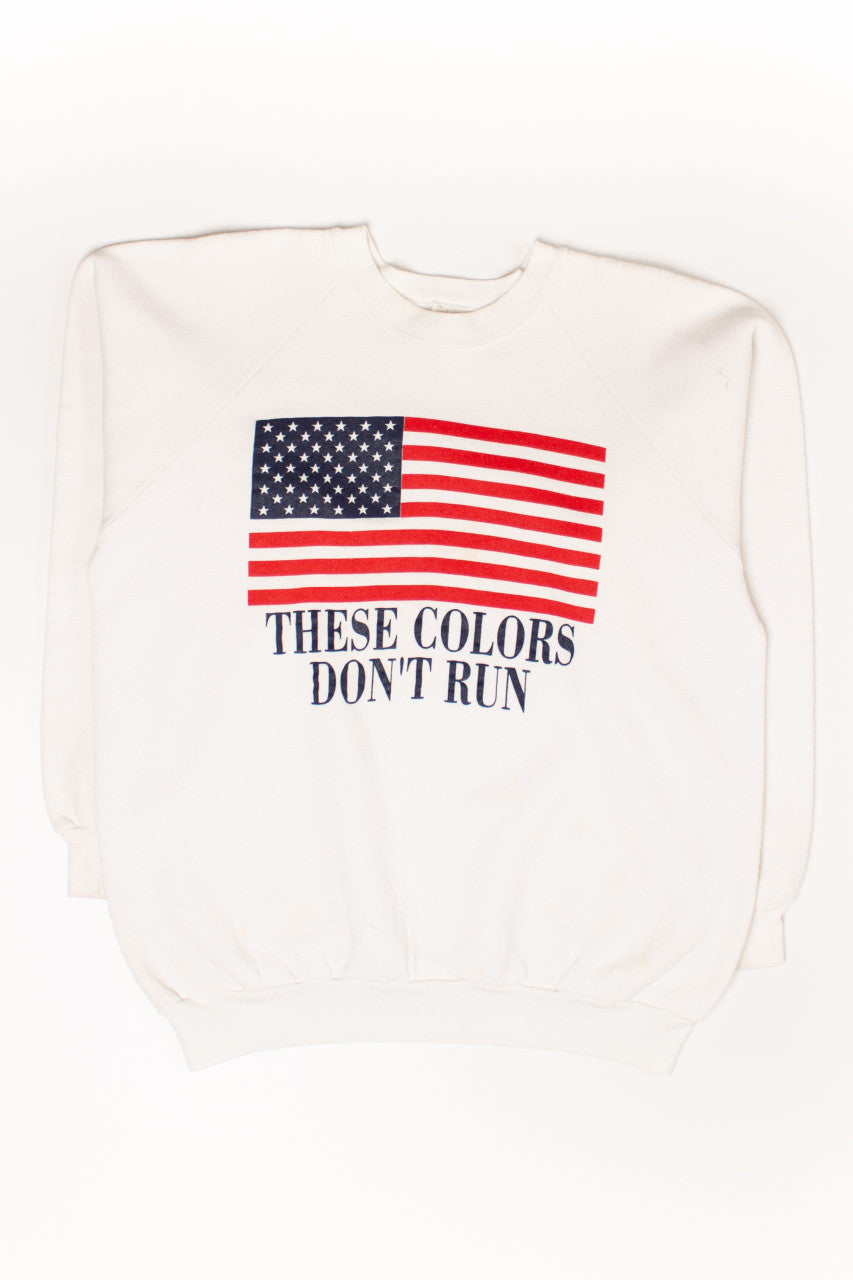 Vintage American Flag Sweatshirt (1990s)