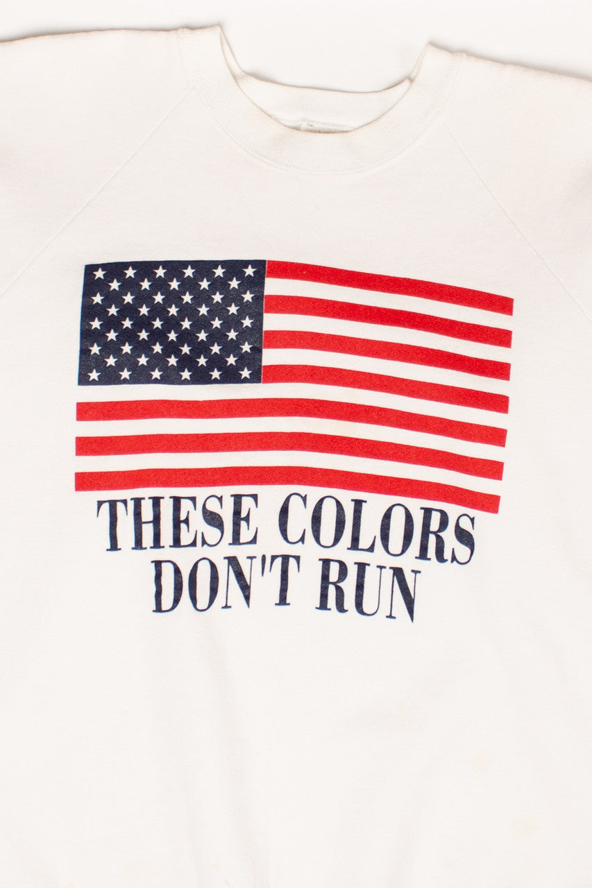 Vintage American Flag Sweatshirt (1990s)
