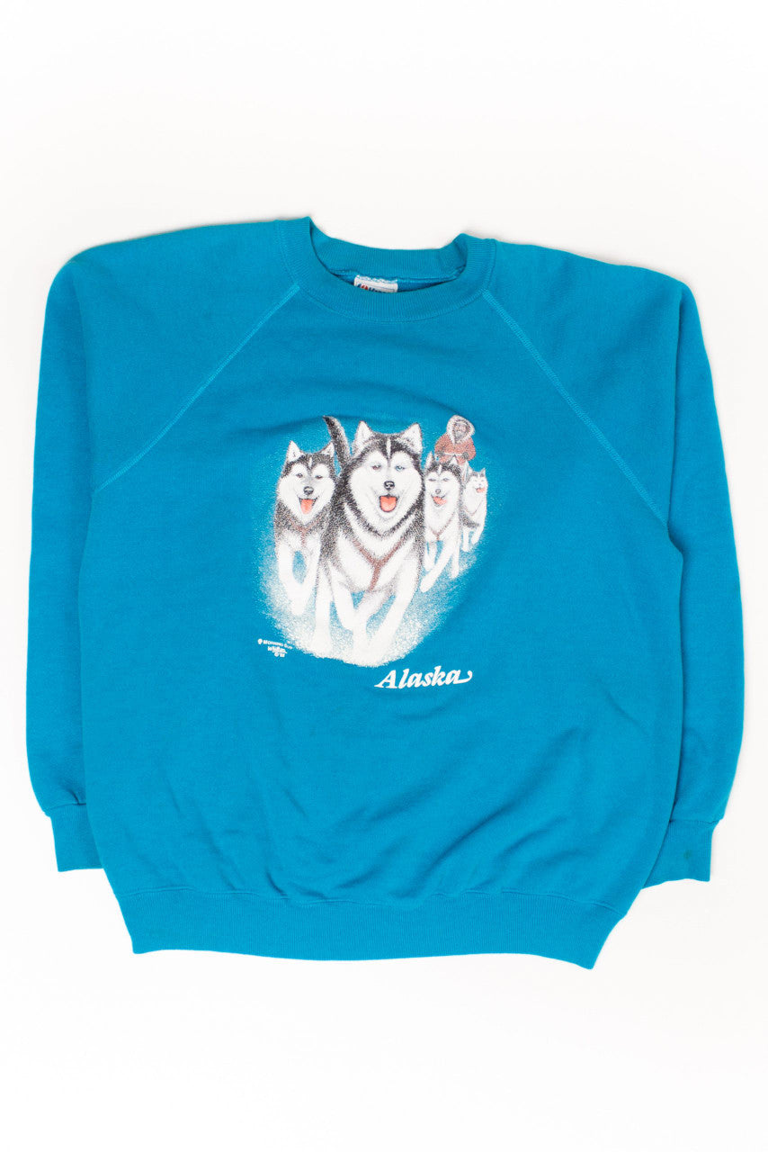 Vintage Alaska Dogsledding Sweatshirt (1980s)