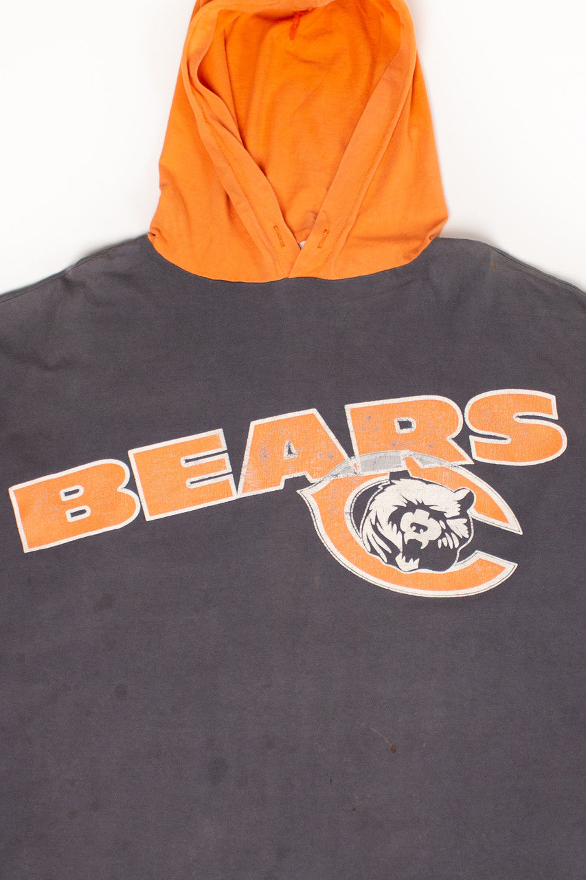 1993 Chicago Bears Hooded T-Shirt (1990s)