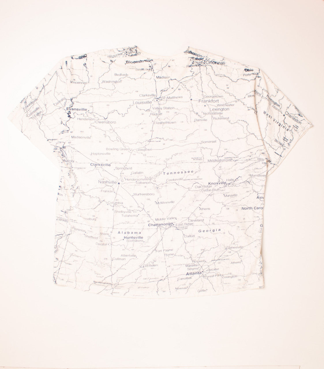 All Over Print Kentucky Map T-Shirt(1988)