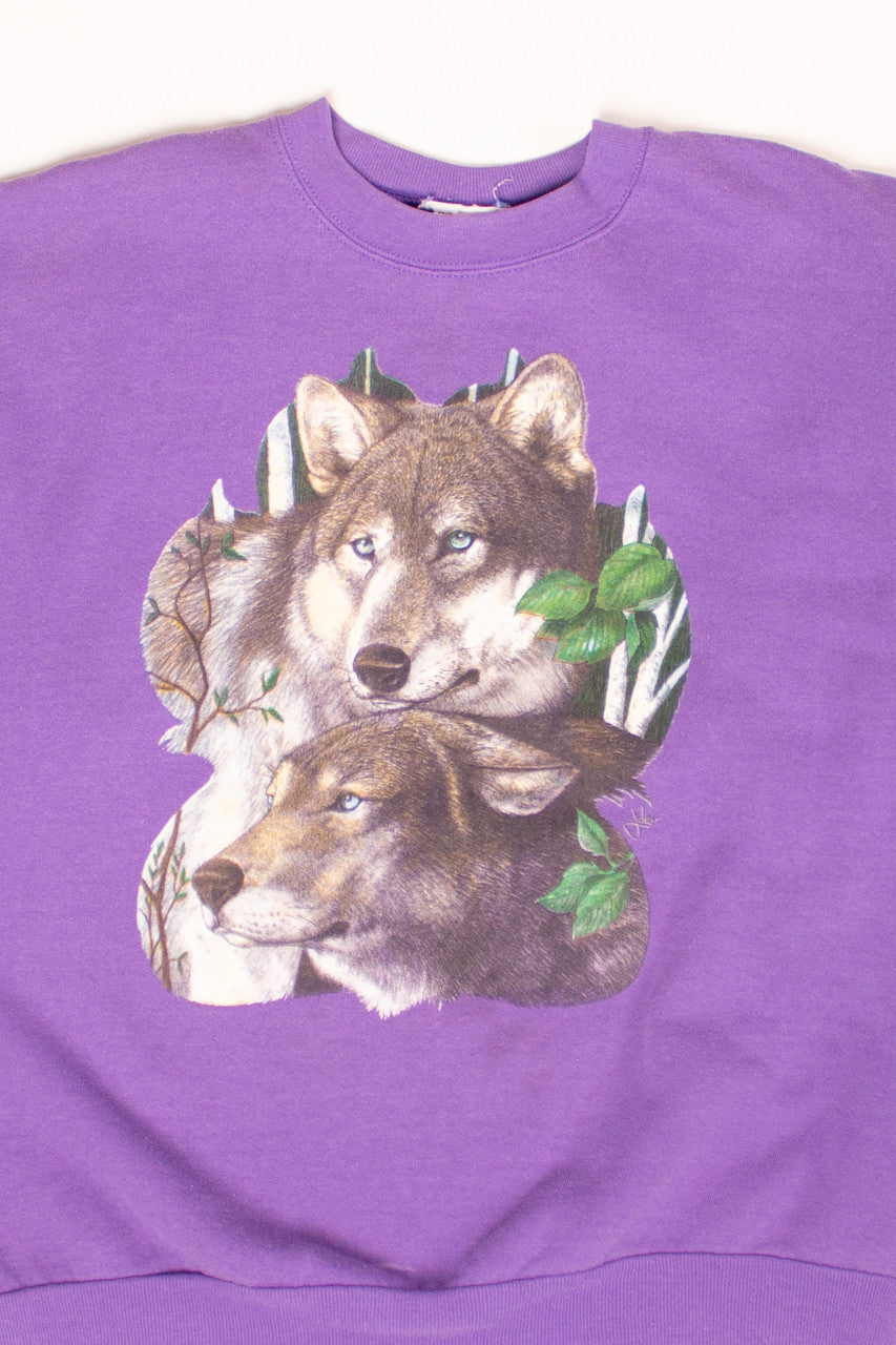 Vintage Wolf Sweatshirt (1990s)