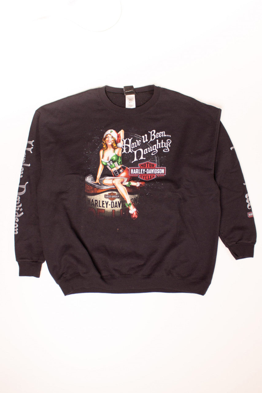 Vintage Harley Davidson Holiday Sweatshirt (1990s)