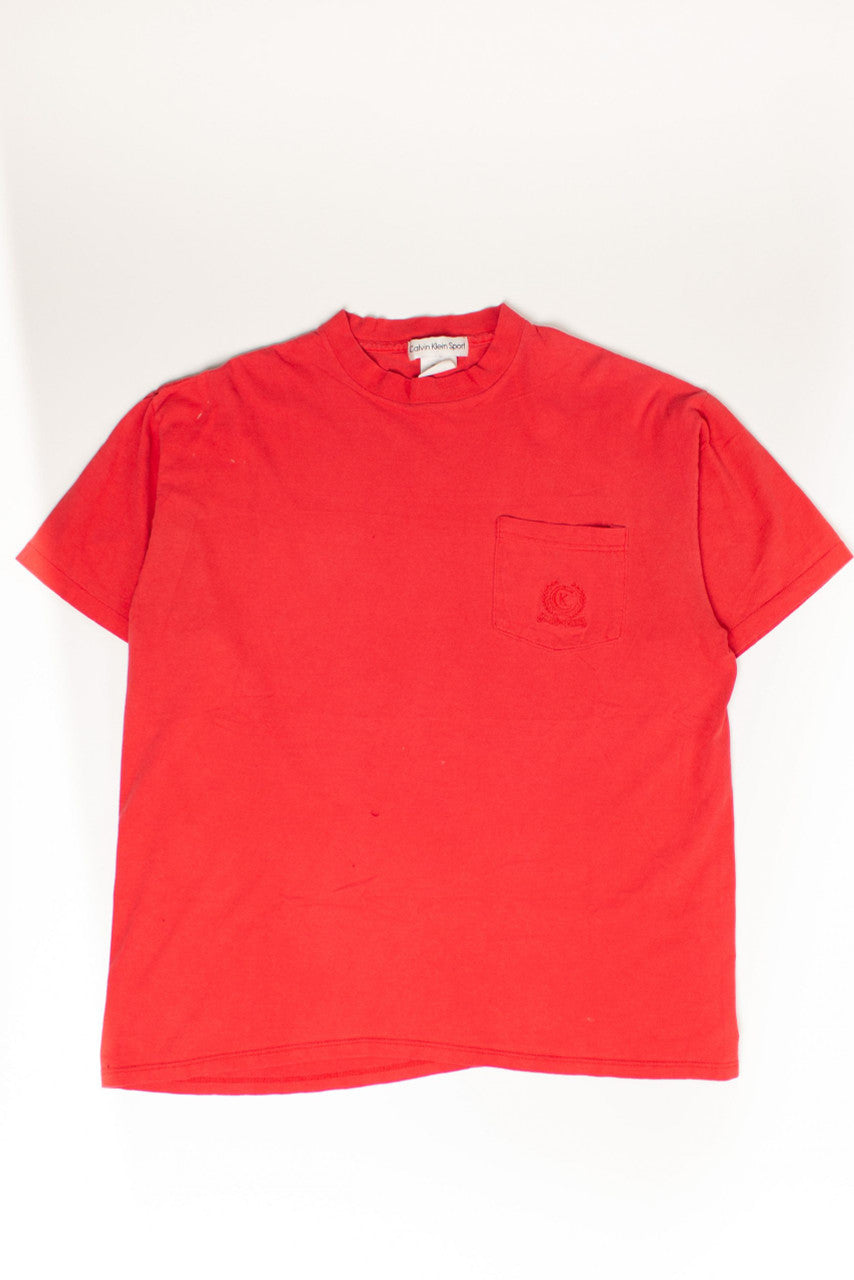 Vintage Calvin Klein Embroidered Pocket T-Shirt (2000s)