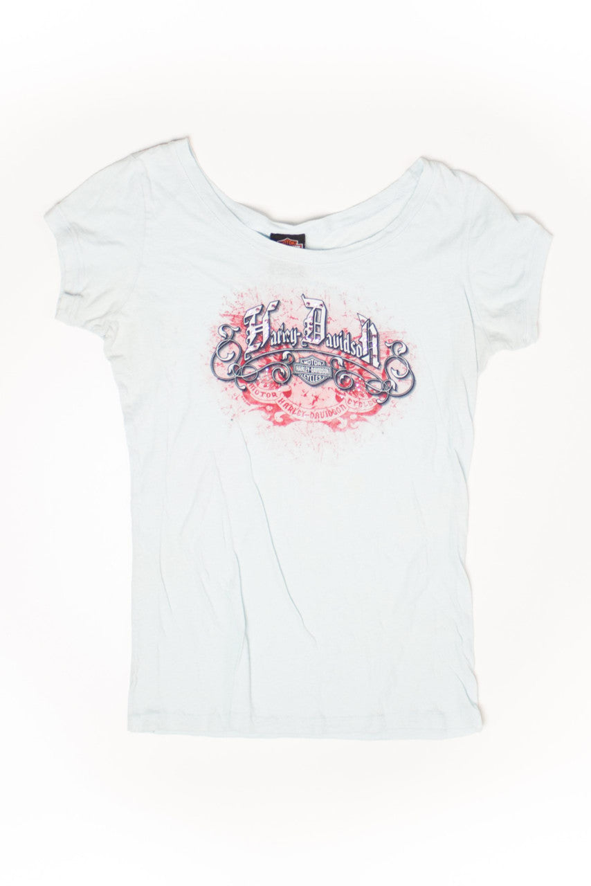 Vintage Harley Davidson Bedazzled Baby T-Shirt (2000s)