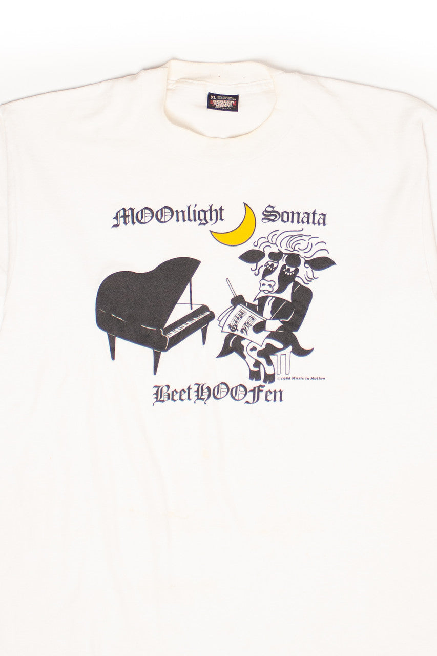 Vintage Funny Cow Beethoven T-Shirt (1980s)
