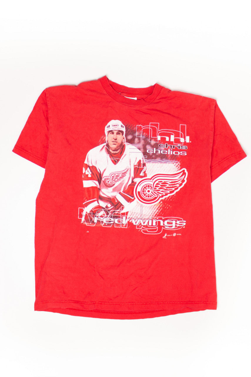 Vintage NHL Chris Chelios T-Shirt (1990s)