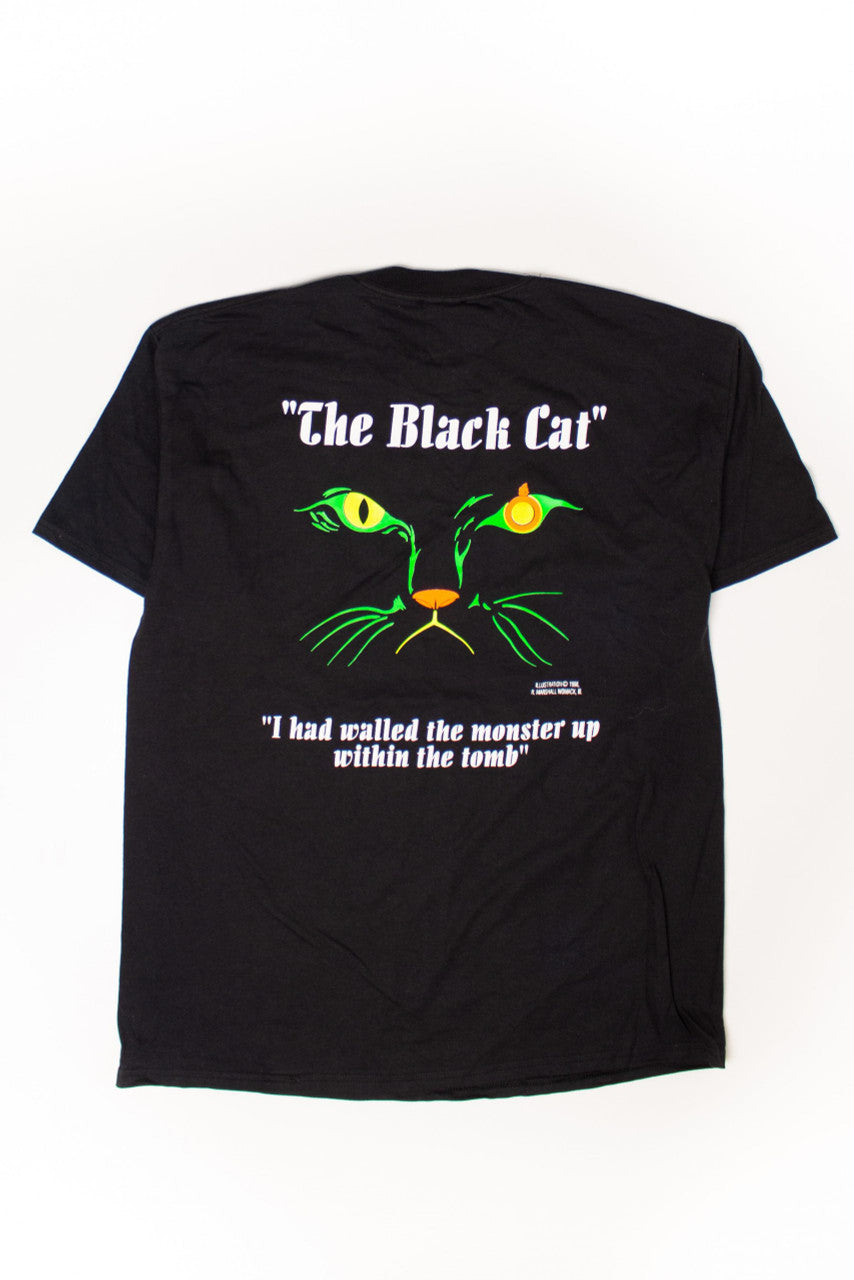 Vintage Edgar Allen Poe "The Black Cat" T-Shirt (1998)